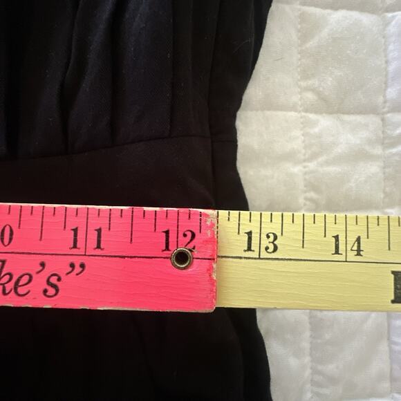 ASOS Womens Jumpsuit 6 Black Strapless Pockets Tapered Leg Preppy Minimalist - Picture 9 of 13